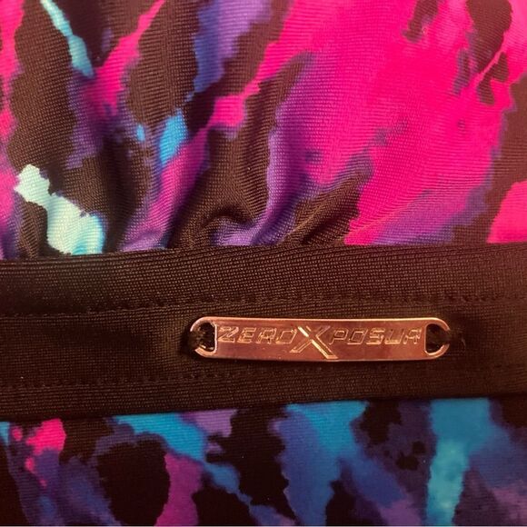 ZeroXPosur Pink and Blue Patterned Tankini - Picture 6 of 8